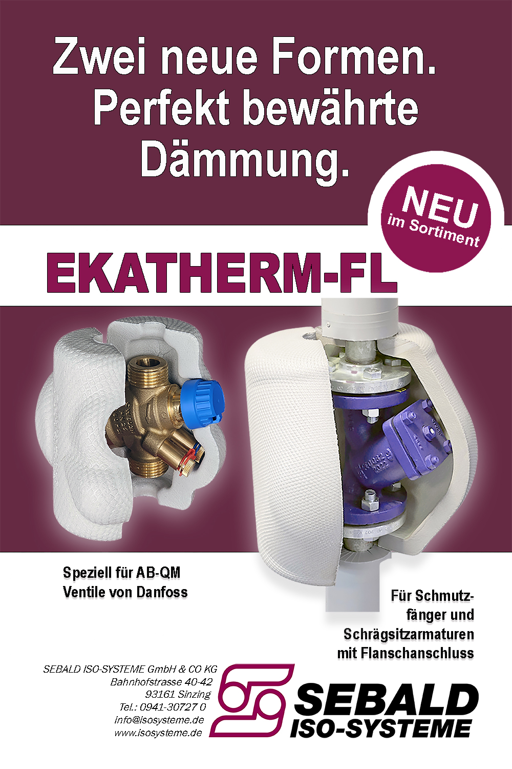 Ekatherm Weichschaumkappen Neue Formen