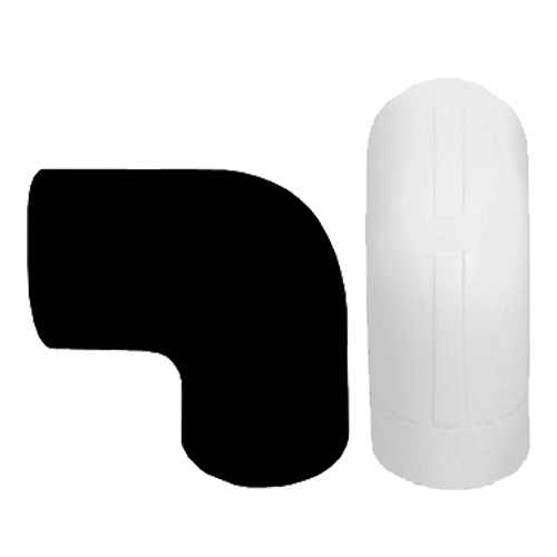 EKAFOL 90° Bend in Black or White-image